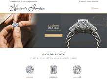 Tablet Screenshot of matthewsjewelers.com